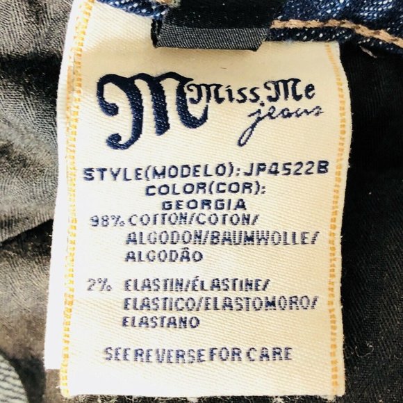 Miss Me Leather Flap Embellished Denim Jeans - Picture 12 of 13